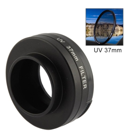 GP120 UV Filter Lens 37mm with Cap for Gopro Hero3+ / Hero3 Black